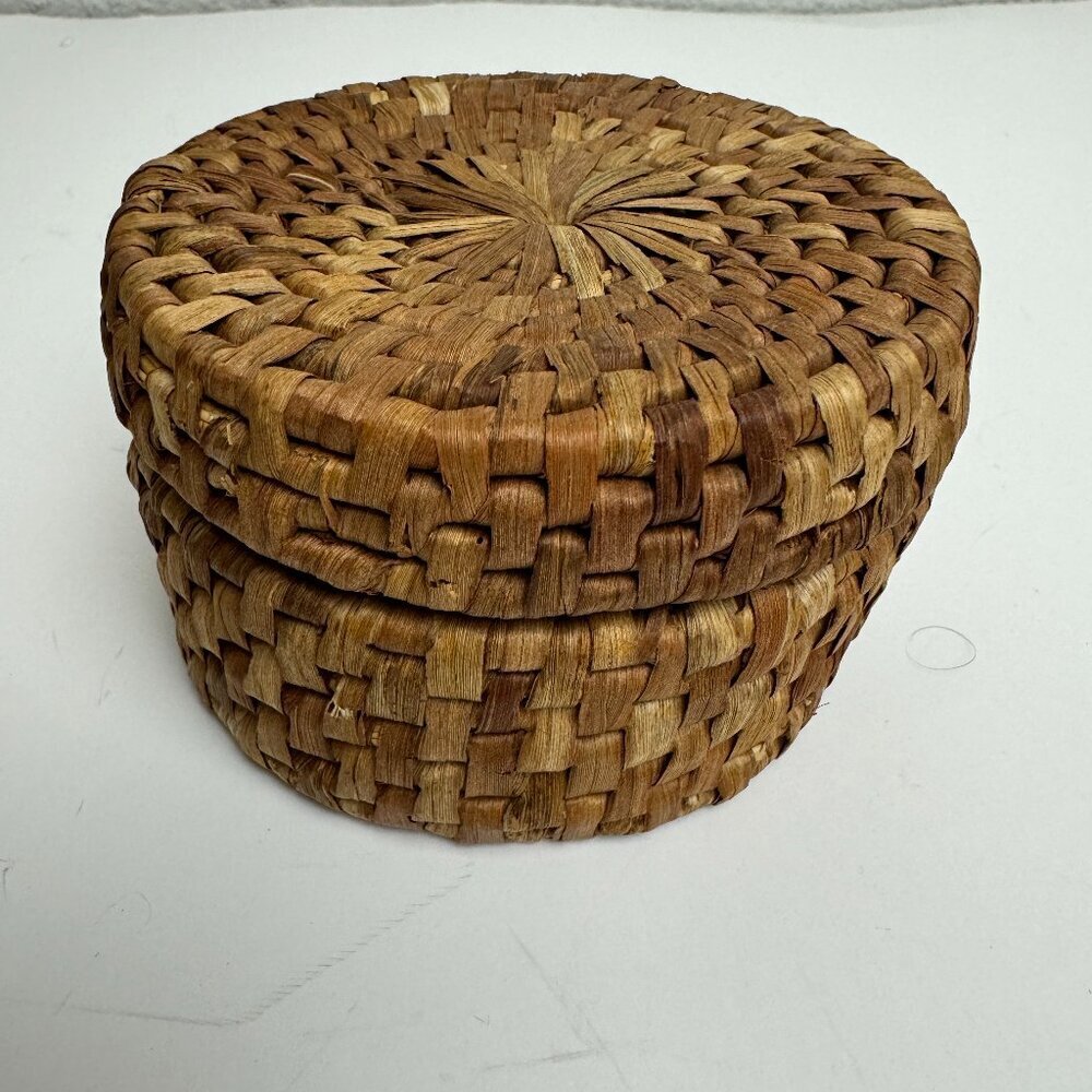 Vintage Woven  Box Storage